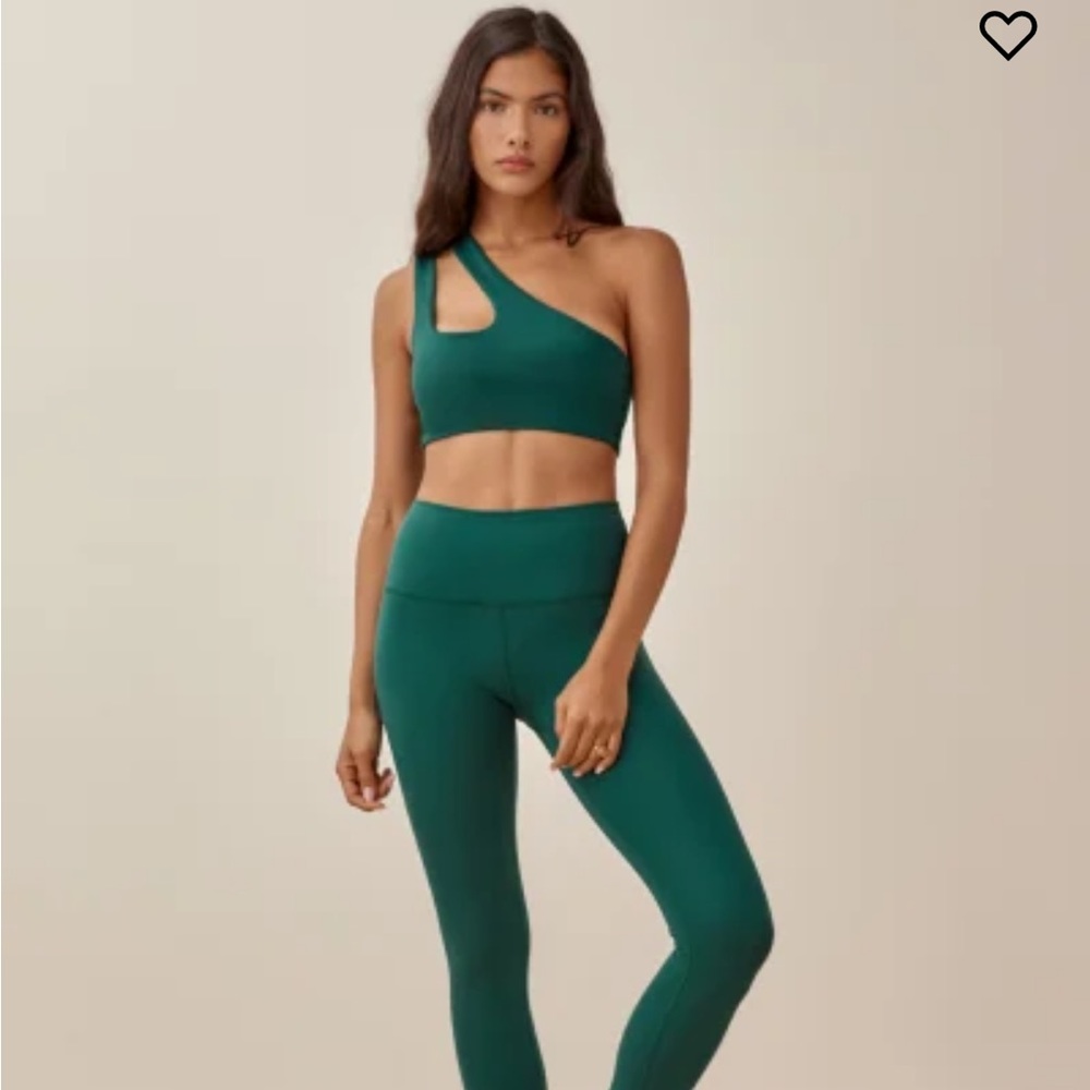Reformation teal leggings